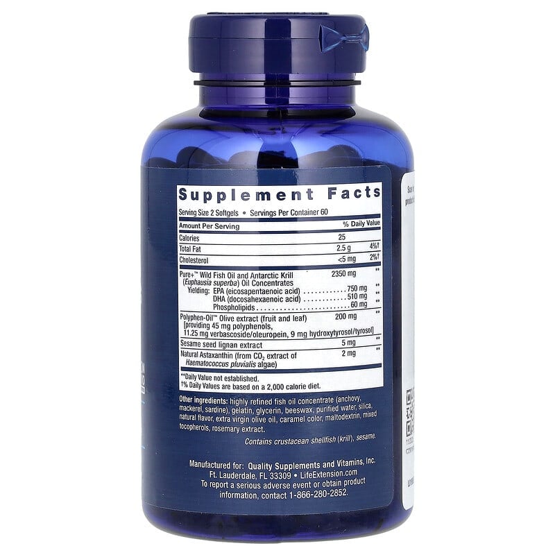 Life Extension Super Omega-3 Plus 120 sgels