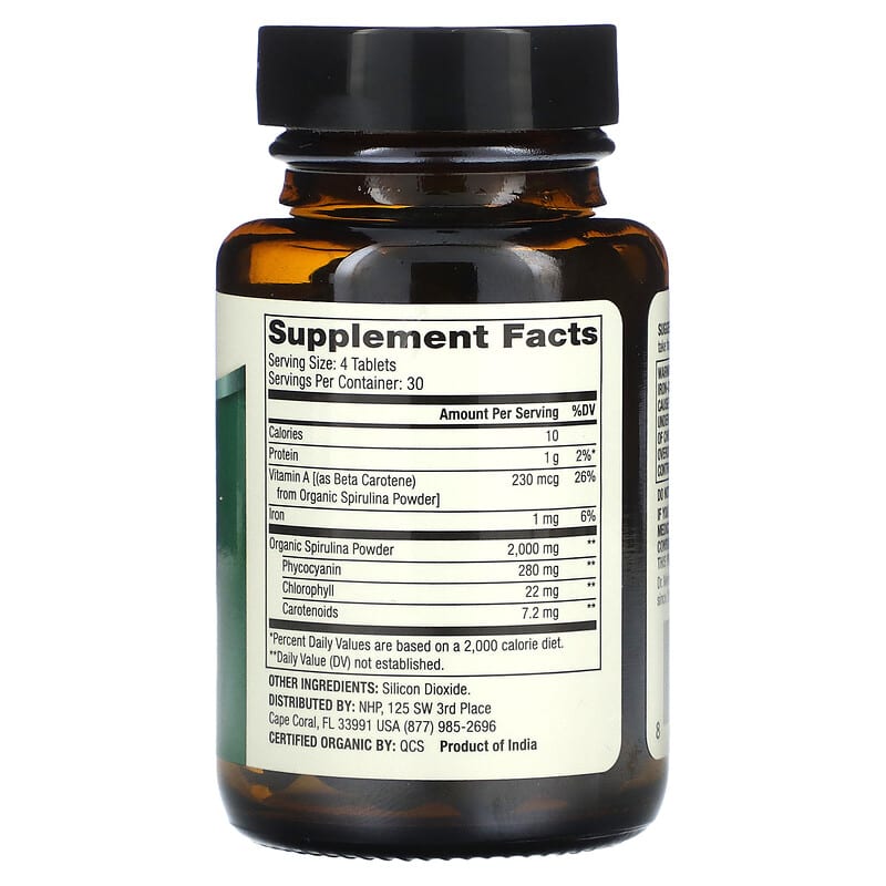Dr. Mercola Organic Spirulina 120 tabs