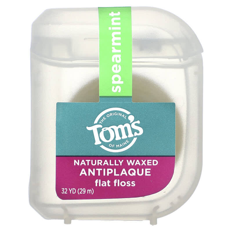 Tom's Of Maine Antiplaque Flat Floss Spearmint 1 unit