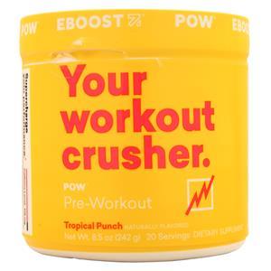 VitalizeLabs Eboost POW Pre-Workout Tropical Punch EXPIRES 11/25 242 grams