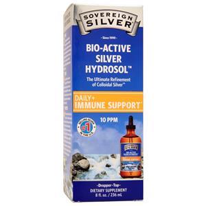 Sovereign Silver Bio-Active Silver Hydrosol - Daily+ Immune Support Dropper-Top 8 fl.oz