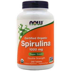 Now Spirulina - Certified Organic (1,000mg) 240 tabs