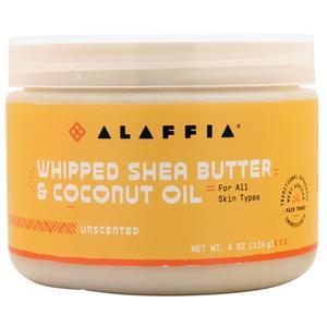 Alaffia Whipped Shea Butter & Coconut Oil Unscented BEST BY 11/25 4 oz