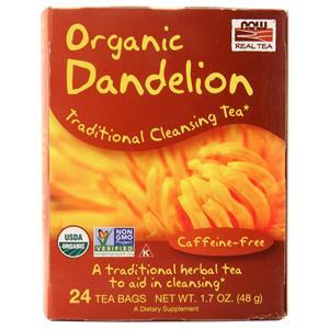 Now Real Tea - Organic Dandelion Caffeine-Free 24 pckts