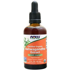 Now Certified Organic Ashwagandha Extract 2 fl.oz