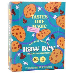 Raw Rev Plant-Based Protein Bar Chocolate Chip Cookie Dough 12 bars