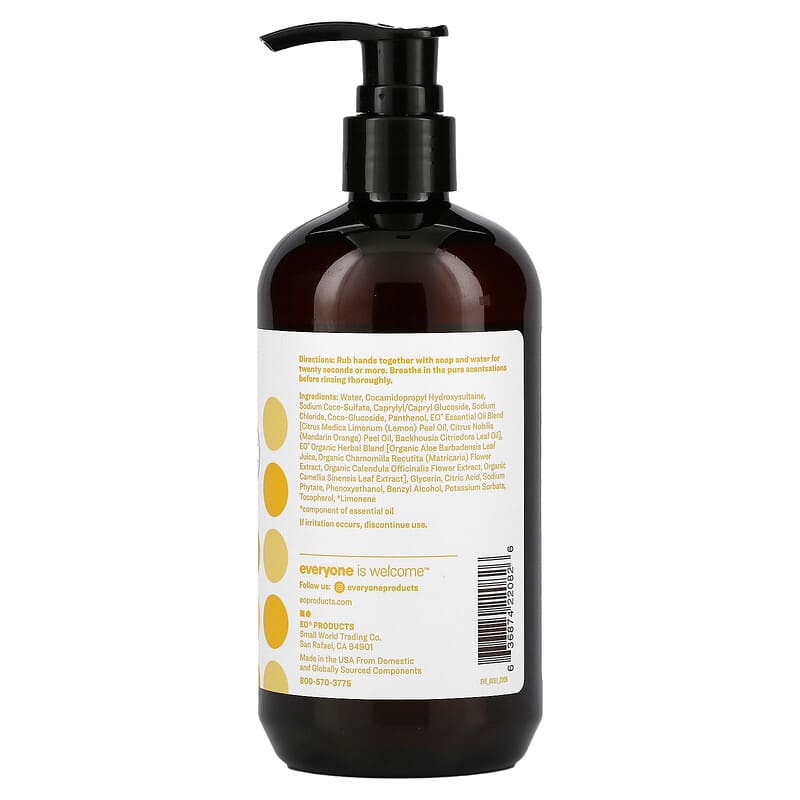 EO Products Hand Soap Meyer Lemon + Mandarin 12.75 fl.oz