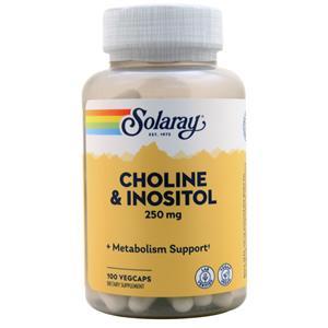 Solaray Choline & Inositol 100 vcaps