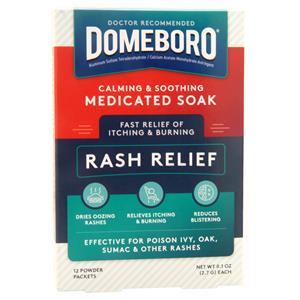 Domeboro Medicated Soak Rash Relief 12 pckts