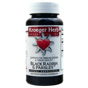 Kroeger Herb Products Black Radish & Parsley 100 vcaps