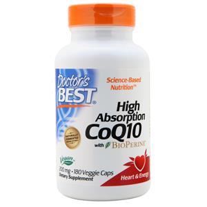 Doctor's Best High Absorption CoQ10 w/ Bioperine (200mg) 180 vcaps