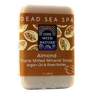 One With Nature Dead Sea Spa - Triple Milled Mineral Soap Almond 7 oz