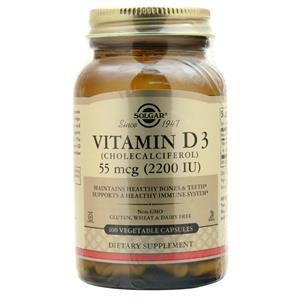 Solgar Vitamin D3 (55mcg) 100 vcaps