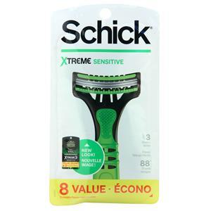 Schick Xtreme Sensitive Disposable Razors 8 count