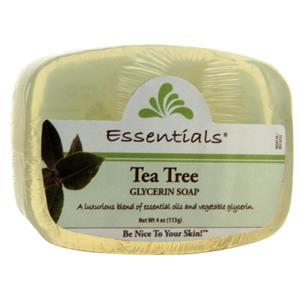 Clearly Natural Essentials Glycerin Bar Soap Tea Tree 4 oz