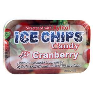 Ice Chips Candy Ice Chips Xylitol Candy Juicy Cranberry 1.76 oz