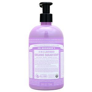Dr. Bronner's Organic Sugar Soap Lavender 24 fl.oz
