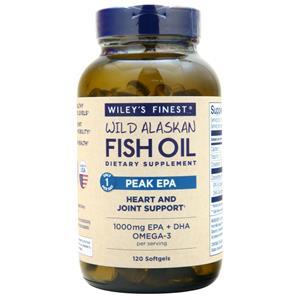 Wiley's Finest Wild Alaskan Fish Oil - Peak EPA 120 sgels
