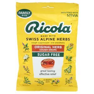 Ricola Cough Drops - Sugar Free Original Herb 45 drops