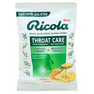 Ricola Ricola MAX Throat Care Cough Suppressant Drops Honey Lemon 34 drops
