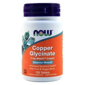Now Copper Glycinate 120 tabs