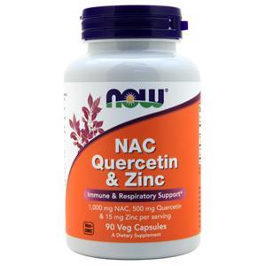 Now NAC Quercetin & Zinc 90 vcaps