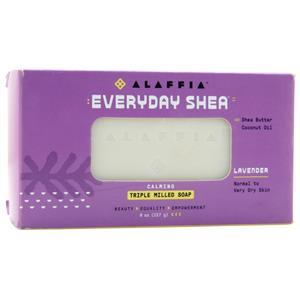 Alaffia Everyday Shea Triple Milled Soap Lavender 8 oz