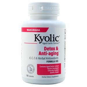 Kyolic Aged Garlic Extract Detox & Anti-Aging Formula #105 100 caps