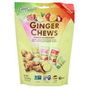 Prince of Peace Ginger Chews - 100% Natural Assorted 56 chews