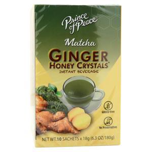 Prince of Peace Ginger Honey Crystals - Instant Beverage Matcha 10 pckts