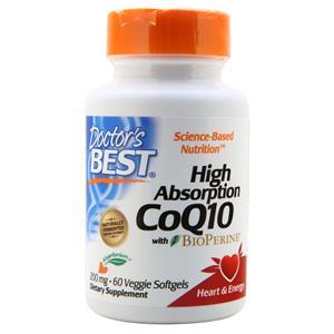 Doctor's Best High Absorption CoQ10 with Bioperine (200mg) 60 sgels