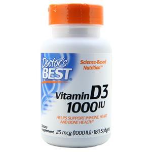 Doctor's Best Vitamin D3 (1000IU) 180 sgels