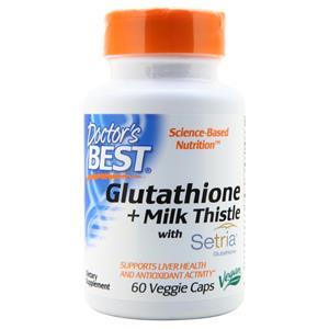 Doctor's Best Glutathione + Milk Thistle with Setria 60 vcaps