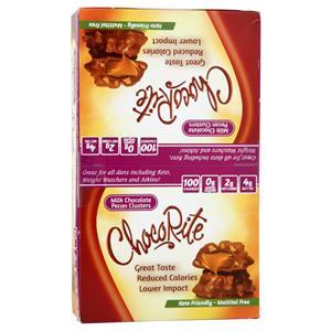 HealthSmart Foods Choco Rite Candy Milk Chocolate Pecan Clusters 16 count