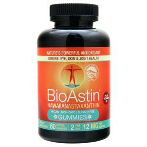 Nutrex Hawaii BioAstin Hawaiian Astaxanthin Gummies Citrus 60 gummy
