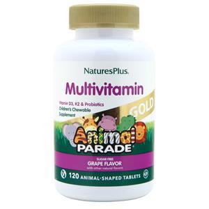 Nature's Plus Animal Parade Gold Children's Chewable Multi Grape 120 tabs