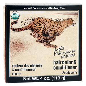 Lotus Brands Light Mountain Natural Hair Color & Conditioner Auburn 4 oz
