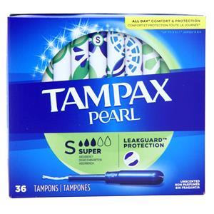 Tampax Pearl Tampons Super - Unscented 36 count