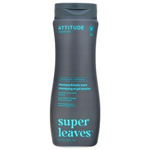 Attitude Super Leaves Science Shampoo & Body Wash Black Willow & Aspen 16 fl.oz