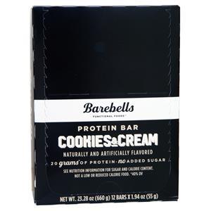 Barebells Protein Bar Cookies & Cream 12 bars
