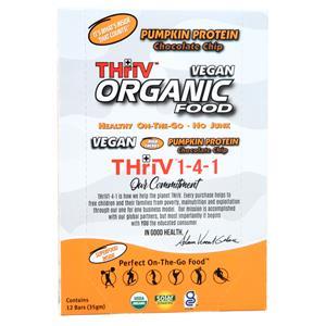 Organic Food Bar Organic Bar (35gm) Pumpkin Protein Chocolate Chip BEST BY 10/7/25 12 bars