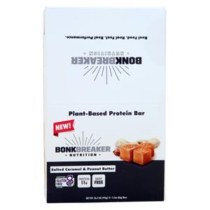 Bonk Breaker Plant-Based Protein Bar Salted Caramel & Peanut Butter 12 bars