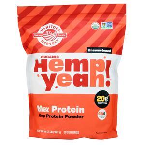 Manitoba Harvest Organic Hemp Yeah! Max Protein Unsweetened 32 oz
