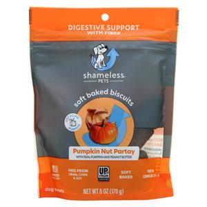 Shameless Pets Soft Baked Biscuits for Dogs Pumpkin Nut Partay 6 oz