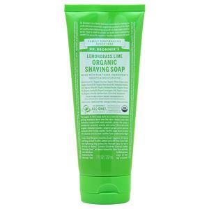 Dr. Bronner's Organic Shaving Soap Lemongrass Lime 7 fl.oz