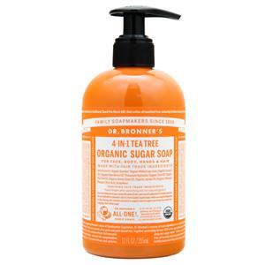 Dr. Bronner's Organic Sugar Soap Tea Tree 12 fl.oz
