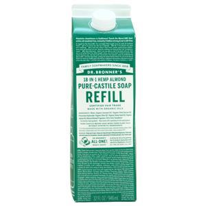 Dr. Bronner's Pure-Castile Soap Almond - Refill Carton 32 fl.oz