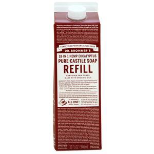 Dr. Bronner's Pure-Castile Soap Eucalyptus - Refill Carton 32 fl.oz