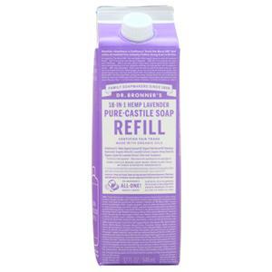 Dr. Bronner's Pure-Castile Soap Lavender - Refill Carton 32 fl.oz