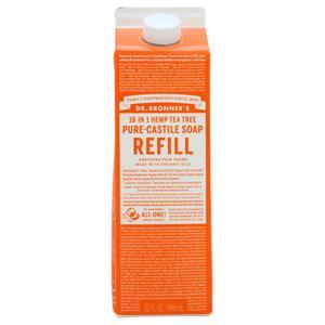 Dr. Bronner's Pure-Castile Soap Tea Tree - Refill Carton 32 fl.oz